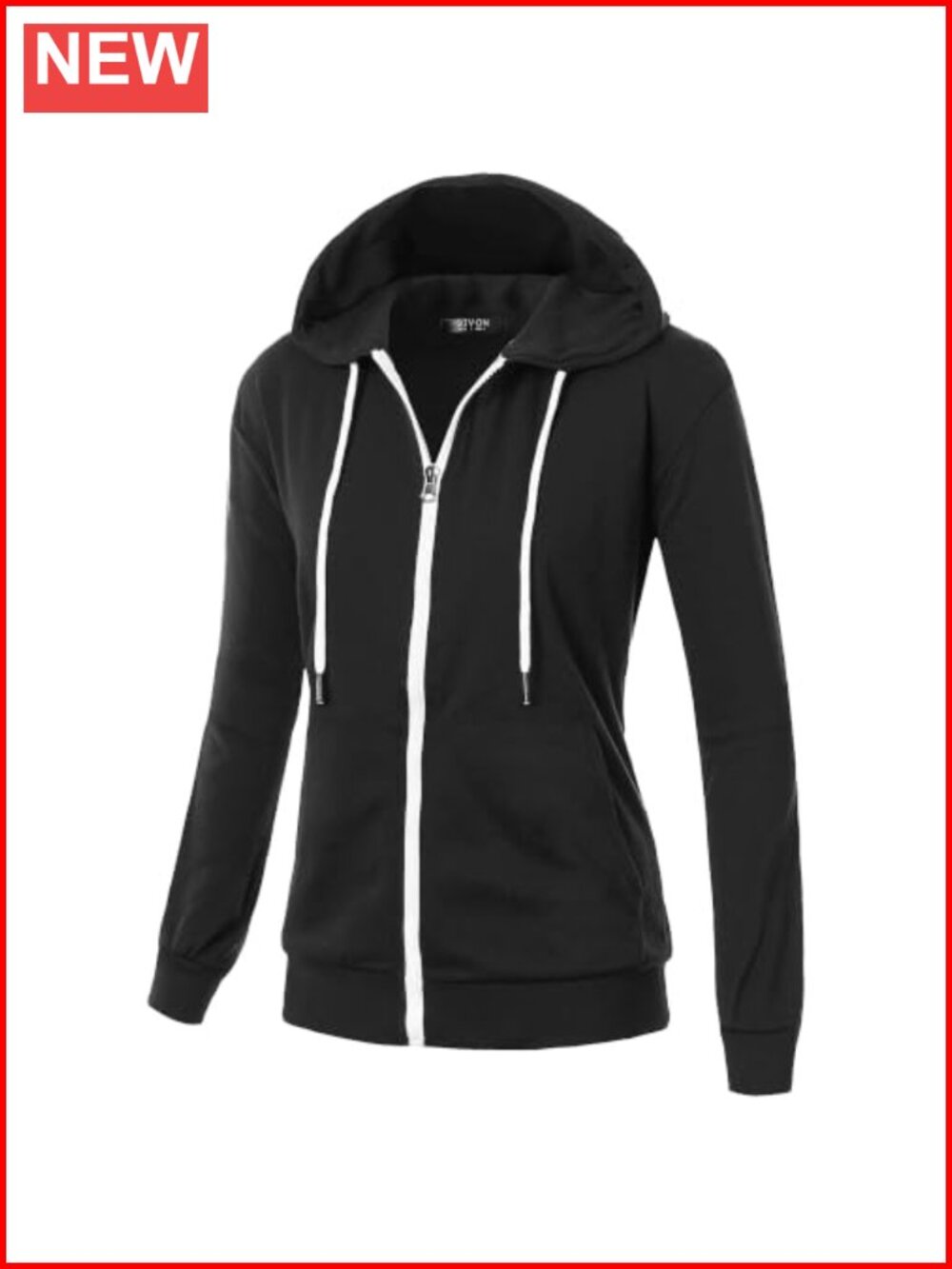 Women's Cotton Blend Full Zip Hoodie Soft Basic Casual Layering